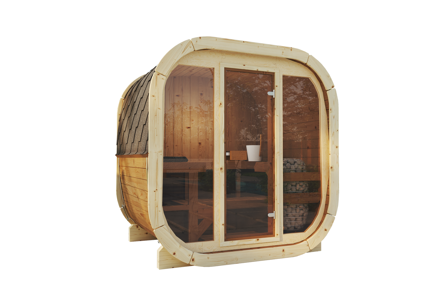 OCTAVIA 130S Außensauna für 3-4 Personen