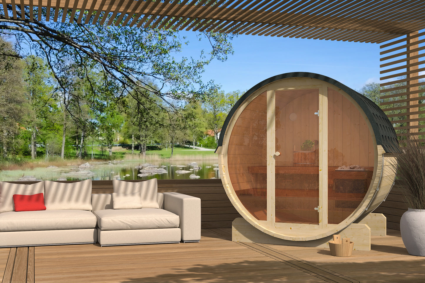 EDA 160 Gartensauna für 3-4 Personen