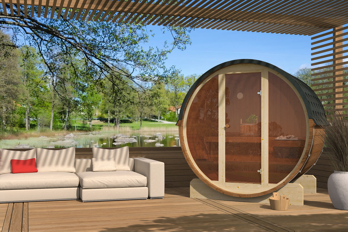 EDA 160 Gartensauna für 3-4 Personen