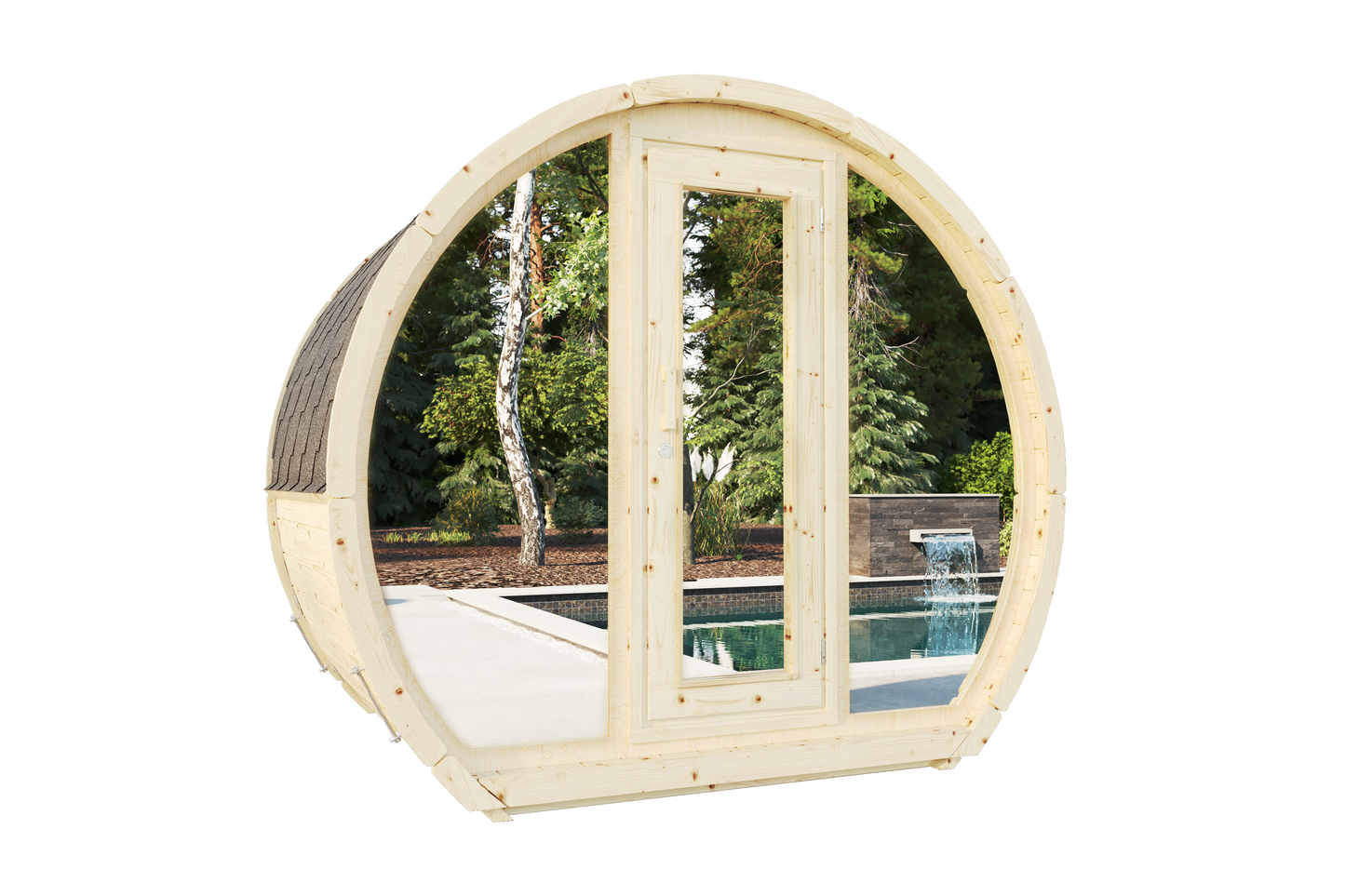 OSA 160BH outdoor sauna for 2-3 people