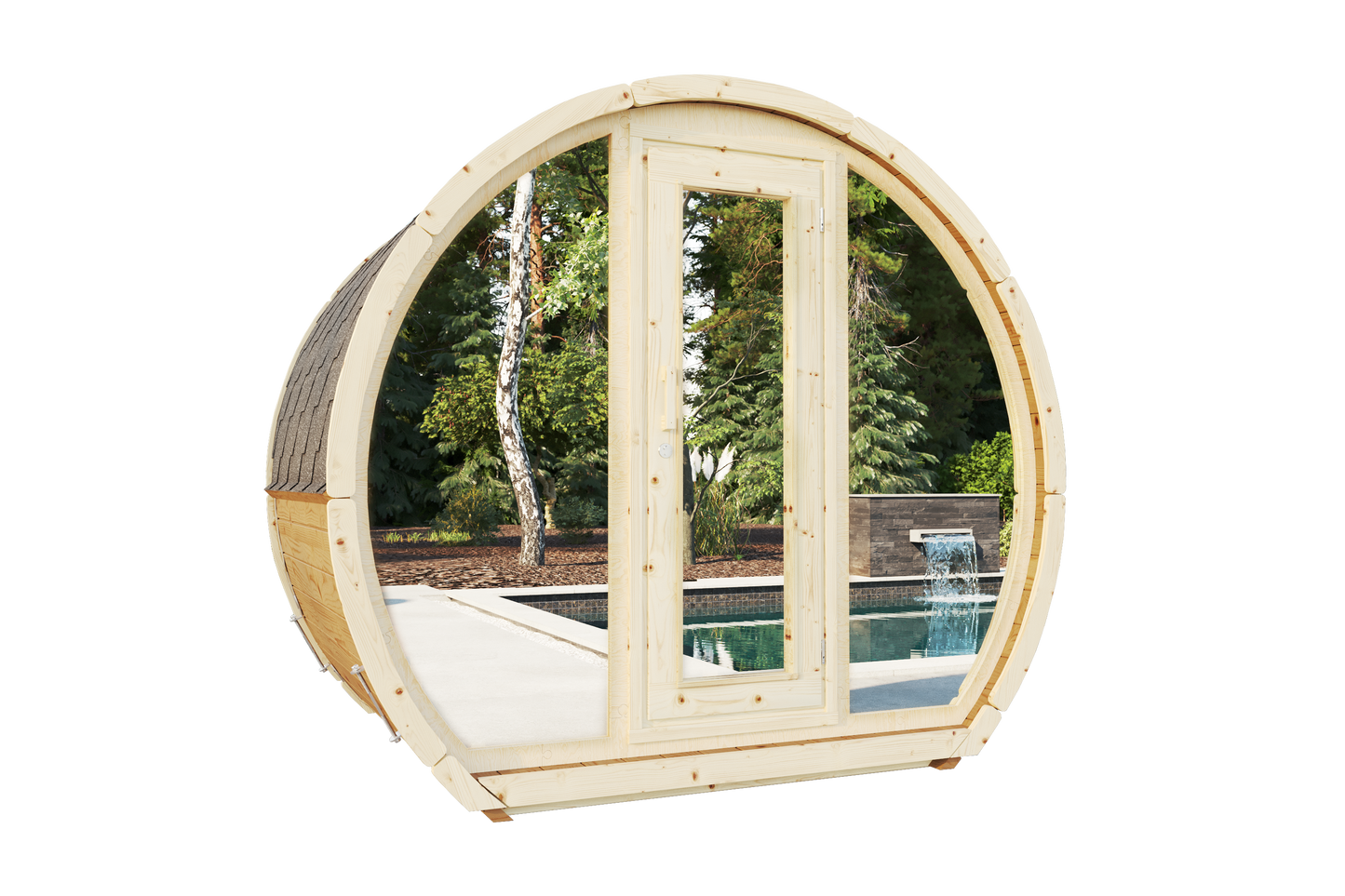 OSA 160BH outdoor sauna for 2-3 people